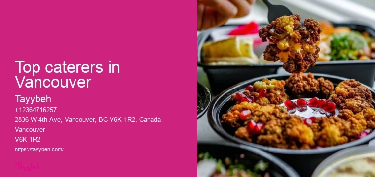 Affordable Syrian food catering Vancouver