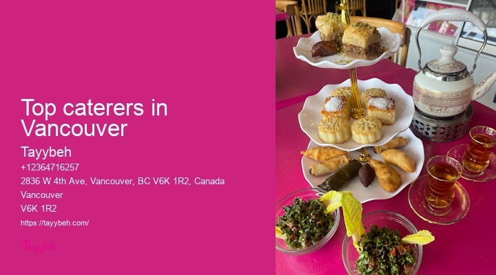 High-end event catering Vancouver