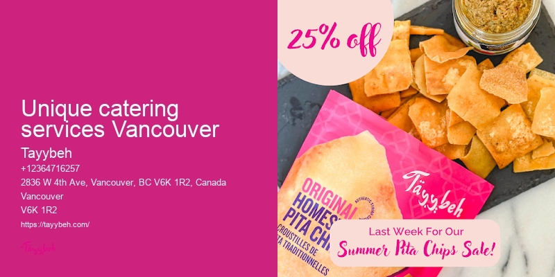 Exclusive catering services Vancouver
