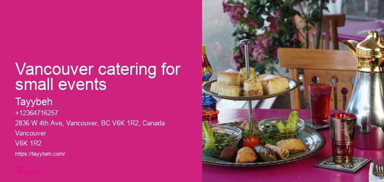 Vancouver catering for charity events