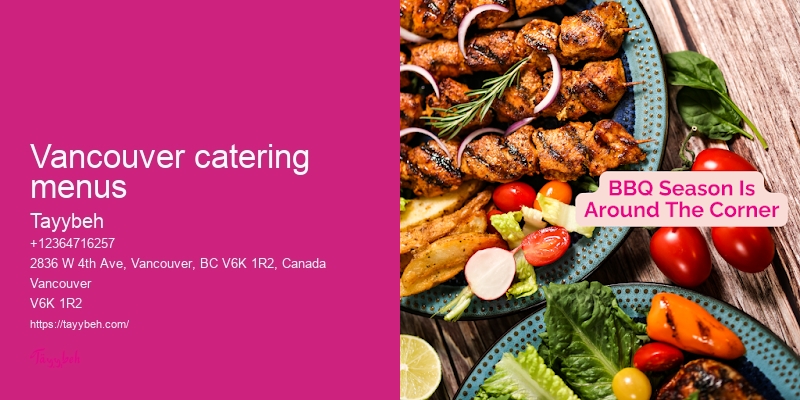 Syrian Food Catering for Weddings Vancouver