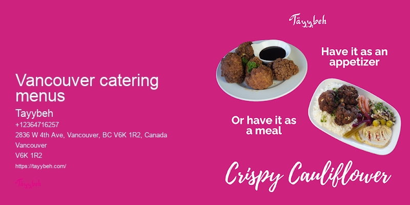 Syrian Catering Services Vancouver