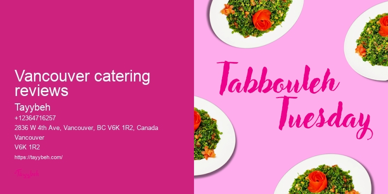 Vancouver catering for gala events