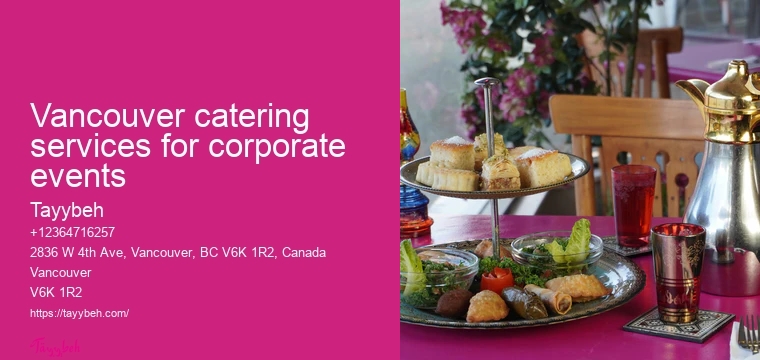 Syrian Cuisine for Parties Vancouver