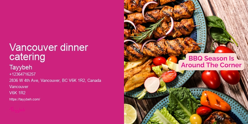 Vancouver gourmet dinner catering