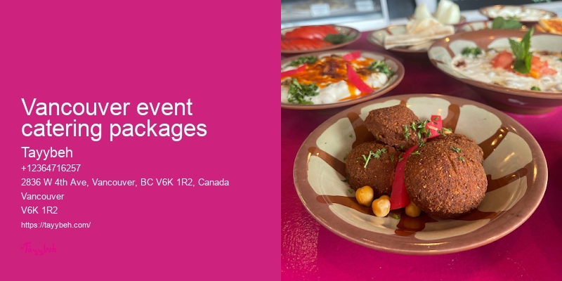 Vegan catering services Vancouver