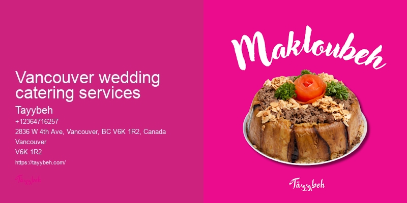 Vancouver catering services for large events