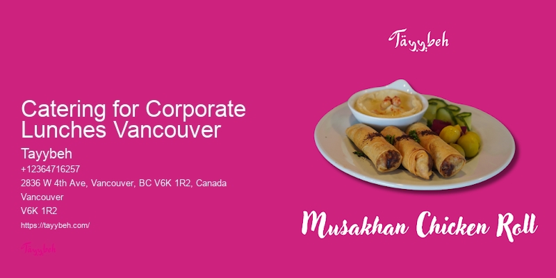 Vancouver catering for corporate events