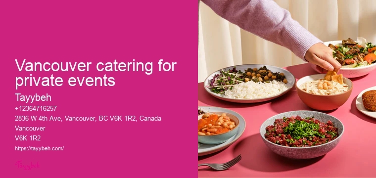 Best Syrian Catering Services Vancouver
